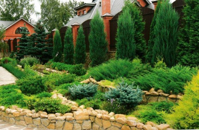 Озеленяване на двора-модерен ландшафтен дизайн и озеленяване на частна къща